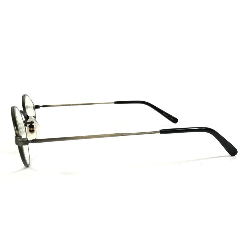 Vintage Oliver Peoples Eyeglasses Frames Tillie P Pewter with Clip-ons 43-21-130